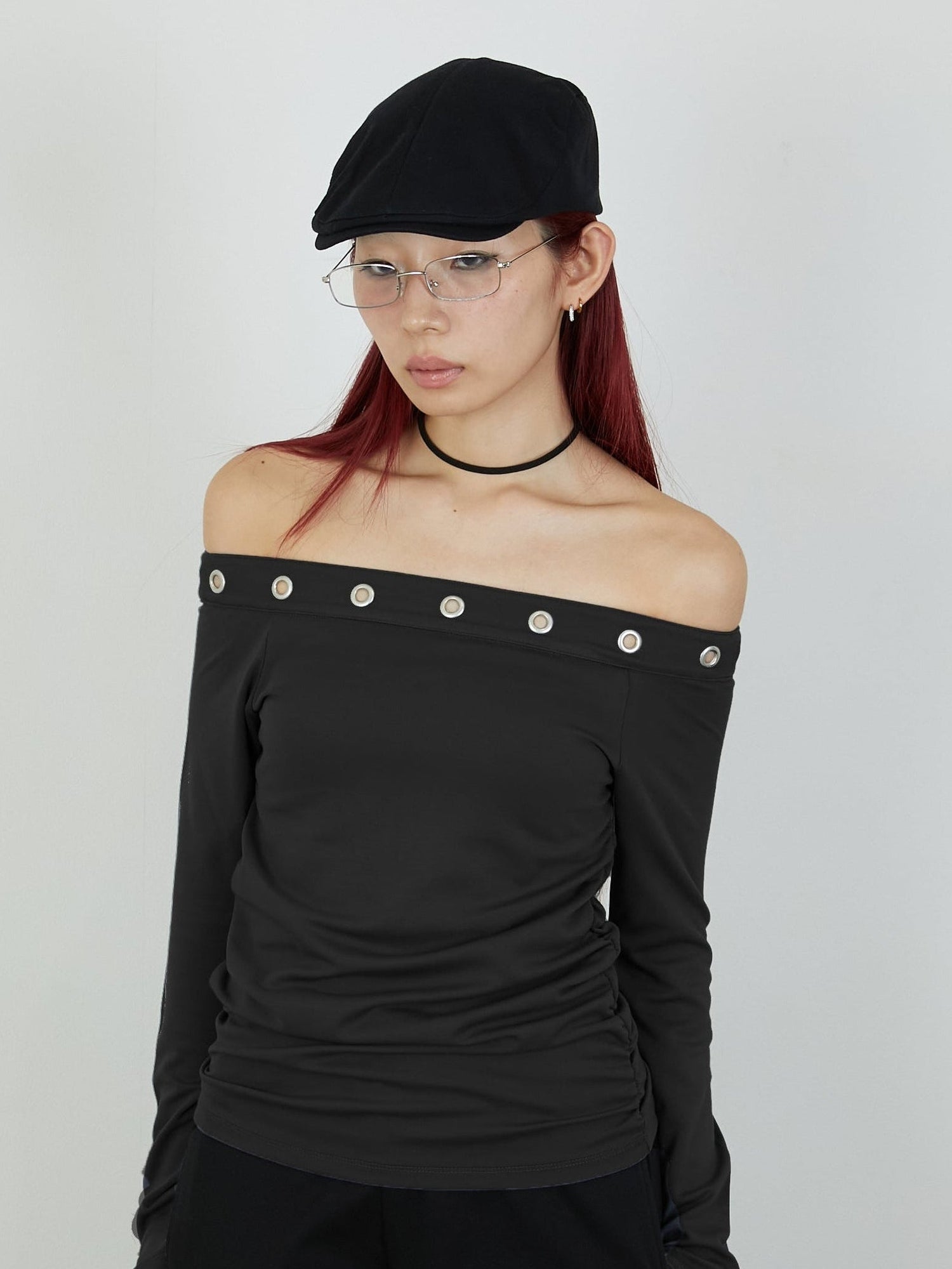 EYELET ONESHOUL / BLACK