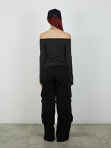 EYELET ONESHOUL / BLACK