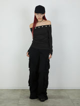 EYELET ONESHOUL / BLACK