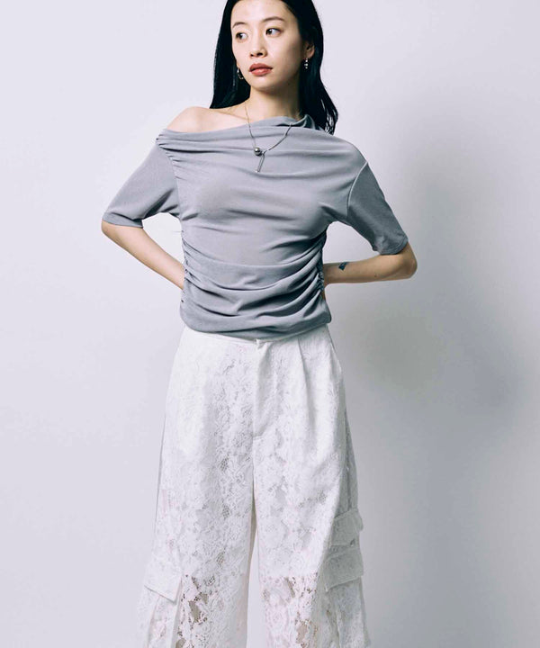 ONE SHOULDER TOPS / GRAY