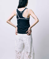 HAULTERNECK TANK TOP SET / NAVY