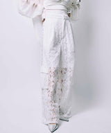 POCKET LACE PANTS /  BLACK
