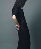 SHEER DOCKING TEE / BLACK