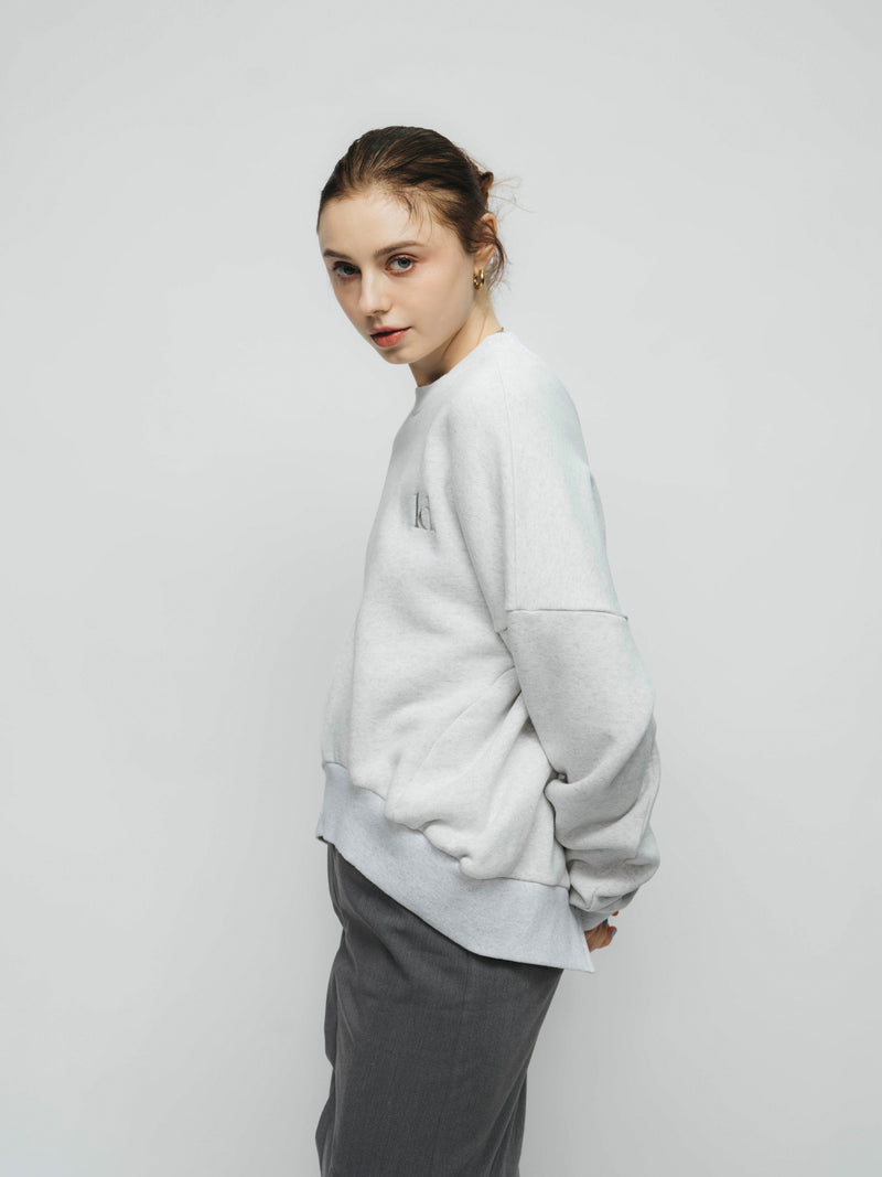 BACK RIB SHORT PULLOVER 'fifth / GRAY