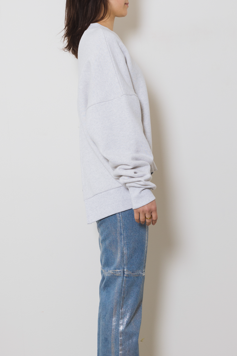 BACK RIB SHORT PULLOVER 'fifth / GRAY