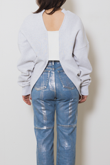 BACK RIB SHORT PULLOVER 'fifth / GRAY