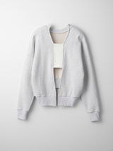 BACK RIB SHORT PULLOVER 'fifth / GRAY