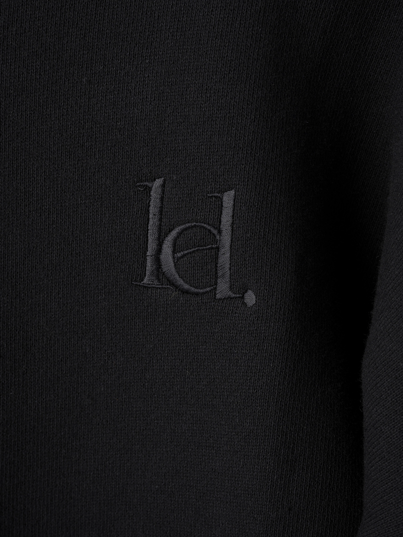 BACK RIB SHORT PULLOVER 'fifth / BLACK