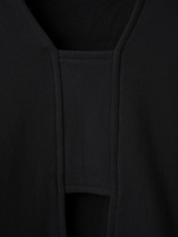 BACK RIB SHORT PULLOVER 'fifth / BLACK